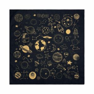 Glow-in-the-Dark Space Yellow Bandana – Cosmic Edition