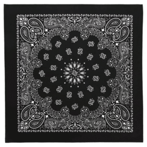Bandan Scarf Black Cotton material - D0201
