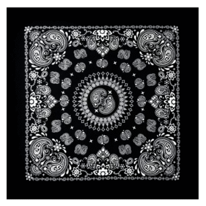 Bandana Cotton Black Design 13