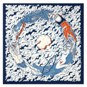 Ocean Skull Mermaid Bandana