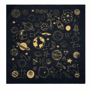 Gold Space Explorer Bandana