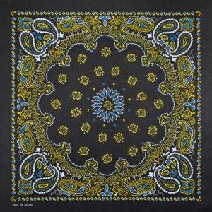 Bandana  D02 Mix Color Gold Blue