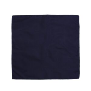 Bandana plain color Square Scarf Black